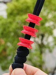 Resin Knife Lanyard Bead Necklace Paracord Pendant Bracelet Making Bead EDC Red 07FC0E-D4 - KOEEK
