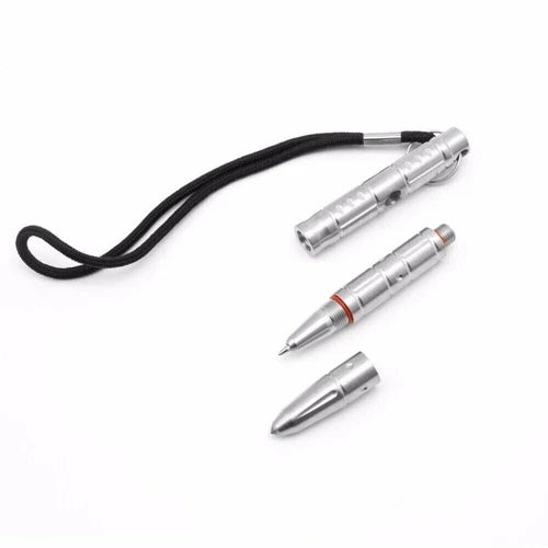 EDC Stainless Steel Pocket Ball Pen Ballpoint Pen Office Signature Outdoor Tool 07FC0E-D4 - KOEEK