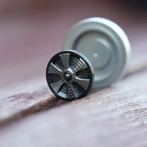 Stainless Steel Fidget Slider Spinning Top Stress Relief Fidget Spinner EDC Toys 07FC0E-D4 - KOEEK