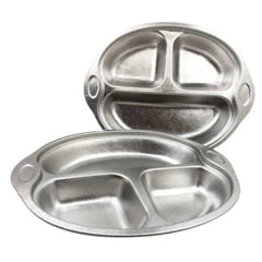 Pure Titanium GR1 3-in-1 Tableware Dinner Plate Ultra Light Divided Food Plate 07FC0E-D4 - KOEEK