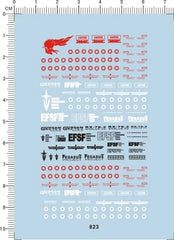 Super Detail Up HG 1/144 Scale RX-78-2E GDM Model Kit Water Slide Decal 07FC0E-D4 - KOEEK