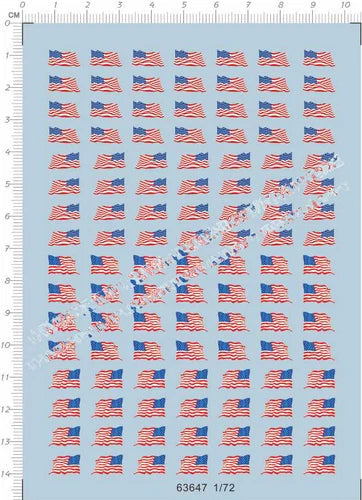 1/700 USN US National Flag wind wave style Markings Ship Model Water Slide Decal 07FC0E-D4 - KOEEK