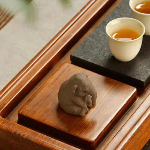 ChineseTea Pets Tea Ceremony Kung Fu Clay Figures Tea Pet Tea Set Decoration 07FC0E-D4 - KOEEK