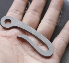 1 PC Small Titanium Alloy Hook EDC Keychain Pendant Portable Multi Tools 07FC0E-D4 - KOEEK