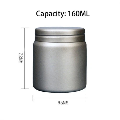 EDC Solid Titanium Alloy Outdoor Camping Dust-proof Jewelry Storage Tea Pill Box 07FC0E-D4 - KOEEK