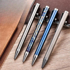 EDC Titanium Bolt Action Ballpoint Office Business Writing Signature Pocket Pen 07FC0E-D4 - KOEEK