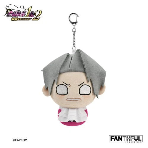 Official  Ace Attorney Miles Edgeworth (Damage Version) Plush Keychain 07FC0E-D4 - KOEEK