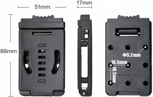 2pc Knife Belt Clip Outdoor Loops Blade Sheath Tool For DIY Kydex Sheath Holster 07FC0E-D4 - KOEEK