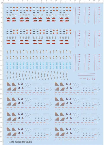 1/350 US NAVY Carrier Aircraft Airplane Military Ship Markings Water Slide Decal 07FC0E-D4 - KOEEK