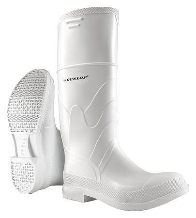 Dunlop Protective Footwear 8101110 Size 10 PVC Boots White DUNLOP - KOEEK