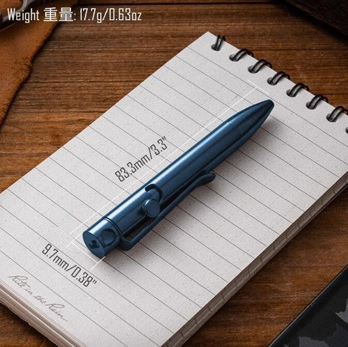 Titanium Alloy Ball Point Pen Portable Collection Writing Short Pen EDC Tools 07FC0E-D4 - KOEEK