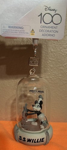 Disney 100 Years of Wonder Steamboat SS Willie Lights Up and Sound Ornament NWT DISNEY - KOEEK