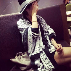 Ethnic Print Cotton Linen Scarf Shawl Wrap Large Cover for Summer Beach Sun 07FC0E-D4 - KOEEK