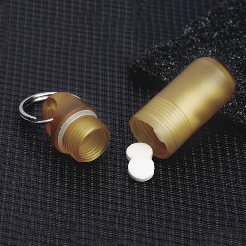 PEI ULTEM Pocket Waterproof Pill Case Holder Organizer Box Container Keychain 07FC0E-D4 - KOEEK