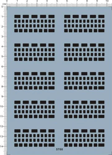 Super Detail Up Aircraft Ship Windows Markings Model Kit Water Slide Decal Black 07FC0E-D4 - KOEEK