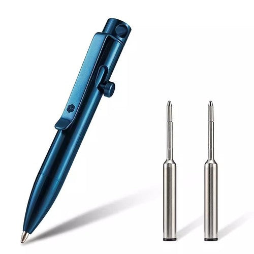 Titanium Alloy Ball Point Pen Portable Collection Writing Short Pen EDC Tools 07FC0E-D4 - KOEEK