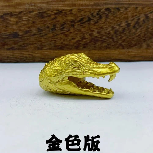 Crocodile Head Brass Bead Parachute Cord Knife Lanyard Pendant DIY Accessories 07FC0E-D4 - KOEEK