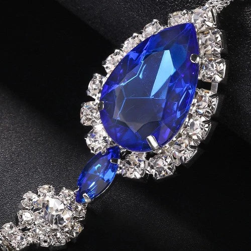 Rhinestone Bikini Body Chain Women Lingerie Underwear Teardrop Jewelry Accessory 07FC0E-D4 - KOEEK