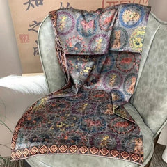 Chinese Zodiac Scarf 70x180cm  Chinese Style Shawl Wrap Neck Scarf Women 07FC0E-D4 - KOEEK
