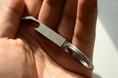 Large Size Titanium Alloy Bottle Opener Keychain Pendant Multi EDC with Key Ring EDC - KOEEK