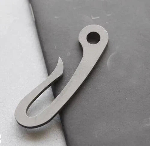 1 PC Small Titanium Alloy Hook EDC Keychain Pendant Portable Multi Tools 07FC0E-D4 - KOEEK