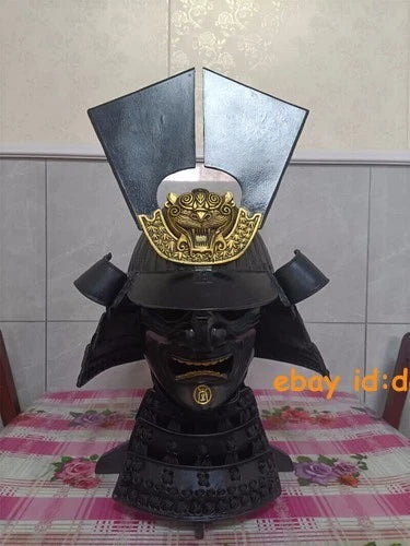 Japanese Samurai 1/1 Wearable Armor Helmet Warrior Full Face Mask Unisex Cosplay 07FC0E-D4 - KOEEK