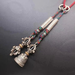Tibetan Buddhist Mala Counter Vajra Bell Dorje DIY Bodhi Bead Bracelet Accessory 07FC0E-D4 - KOEEK