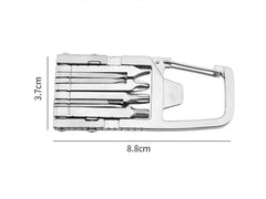 Outdoor Stainless Steel Multi Tools Card Bottle Opener Keychain EDC LittleHelper 07FC0E-D4 - KOEEK