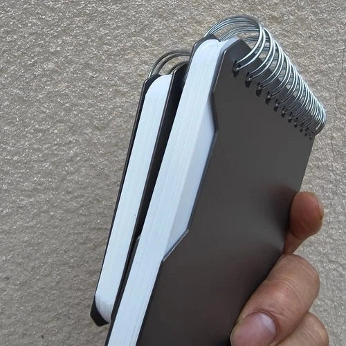 EDC Titanium Alloy Notepad Portable Recyclable Tools Outdoor Camping Gear Tools 07FC0E-D4 - KOEEK