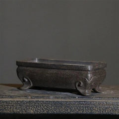 4.8" inch Purple Sand Bonsai Pot Mini Desktop Plant Succulent Flowerpot 07FC0E-D4 - KOEEK