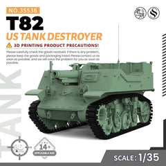 SSMODEL SS35536 1/35 Military Model Kit US T82 Tank Destroyer 07FC0E-D4 - KOEEK