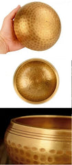 Brass Buddha Singing Bowl Sound Healing Meditation Relax Therapy Buddhism Bowls 07FC0E-D4 - KOEEK