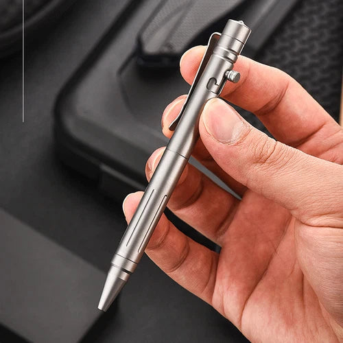 Titanium Alloy Practical Ball Pen Pocket Signature Tactical EDC Multi-Tools Pen 07FC0E-D4 - KOEEK