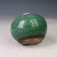 Chinese Green Glaze Porcelain Jar Pot Brush 07FC0E-D4 - KOEEK