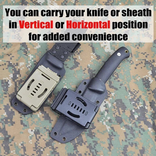 2pc Knife Belt Clip Outdoor Loops Blade Sheath Tool For DIY Kydex Sheath Holster 07FC0E-D4 - KOEEK