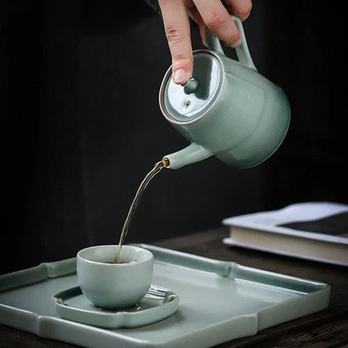 175ml Pine Celadon Small Teapots Kung Fu Tea Sets Porcelain Teaware Tea Maker 07FC0E-D4 - KOEEK