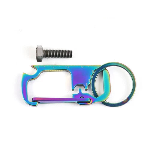 Outdoor EDC Multi Tools Waist Hanging Carabiner Creative Portable Keychain 07FC0E-D4 - KOEEK