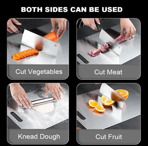 Titanium Double-Sided Cutting Boards Titanium Chopping Board For Kitchen Camping 07FC0E-D4 - KOEEK