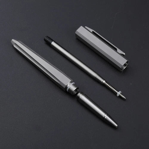 Titanium Ballpoint Pen Multifunctional EDC Pocket Pen Office Business Writing 07FC0E-D4 - KOEEK