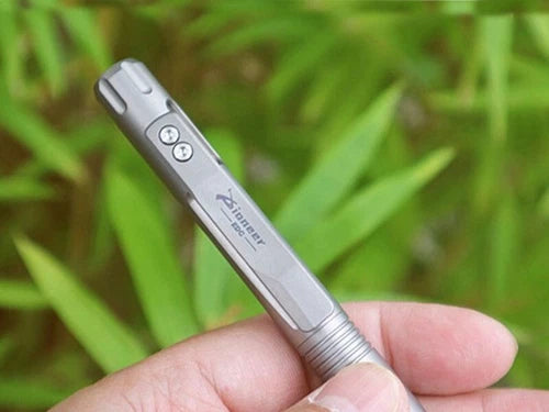 EDC Titanium Alloy Pocket Ball Pen Tactical Signature Pen Stationery w 5 Refills 07FC0E-D4 - KOEEK