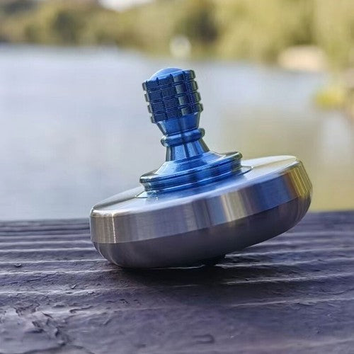 Titanium Stainless Steel Spinning Top Finger Spinner ceramic Bead Fidget EDC Toy 07FC0E-D4 - KOEEK