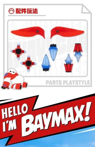 Authentic Gong Hello I Am Baymax Big Hero Assembled Model Trend Art Toys Display 07FC0E-D4 - KOEEK