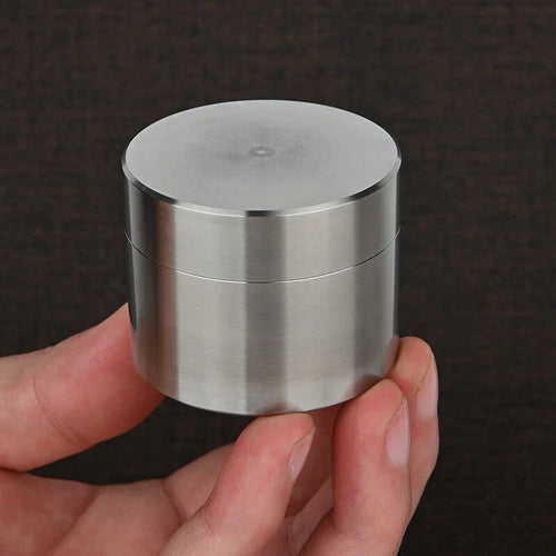 Stainless Steel Portable Pill Case Box Waterproof Round Pill Organizer Container 07FC0E-D4 - KOEEK