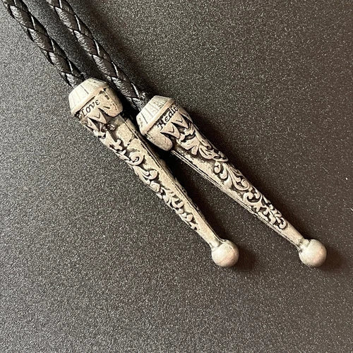 Natural Green Jade Mens Bolo Tie Cowboy Vintage Alloy PU Leather Rope Wedding 07FC0E-D4 - KOEEK