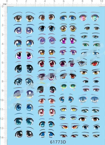 Clay Garage Kits Doll Figures EYES collections D Model Kit Water Decal 07FC0E-D4 - KOEEK