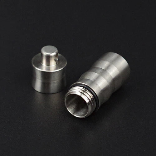 EDC Titanium Pill Case Container Portable Waterproof Box Keychain Pendant 07FC0E-D4 - KOEEK
