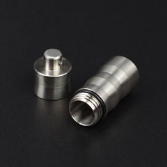 EDC Titanium Pill Case Container Portable Waterproof Box Keychain Pendant 07FC0E-D4 - KOEEK