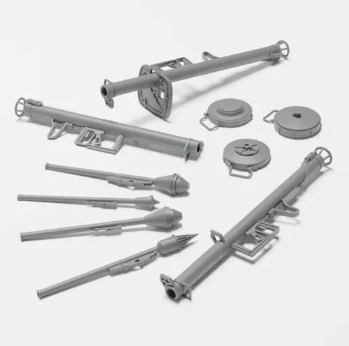 3D Printed 1/72/35/16 Anti-tank weapon kit Unpainted model Kit(17pc) 07FC0E-D4 - KOEEK