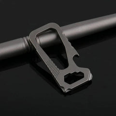 Titanium Alloy Carabiner Key Chain Clip Snap Hook Buckle Key Ring Outdoor EDC 07FC0E-D4 - KOEEK