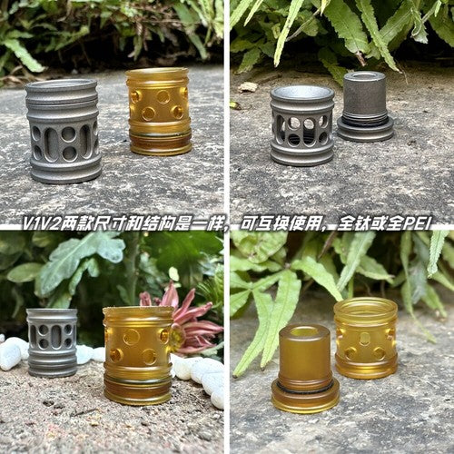 EDC Knife Lanyard Bead PEI +Titanium Necklace Paracord Pendant Bracelet Making 07FC0E-D4 - KOEEK